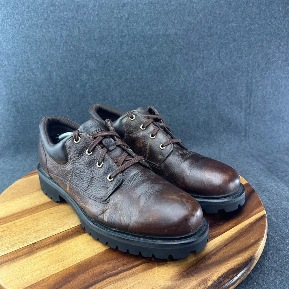 Timberland Oxfords Men's Size 14M Brown Lace Up Hiking Casual Work Leather 80500